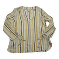Blusa Fresca Michael Kors Mujer Amarilla Con Lineas Petite