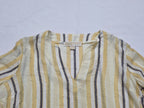 Blusa Fresca Michael Kors Mujer Amarilla Con Lineas Petite