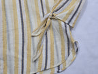 Blusa Fresca Michael Kors Mujer Amarilla Con Lineas Petite