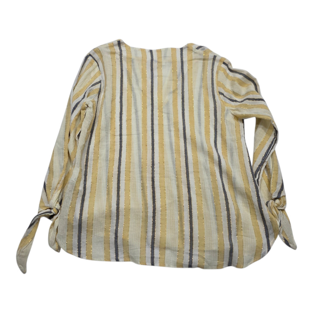 Blusa Fresca Michael Kors Mujer Amarilla Con Lineas Petite