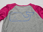 Playera Vineyard Vines Extra Chica Gris Con Rosa De Mujer