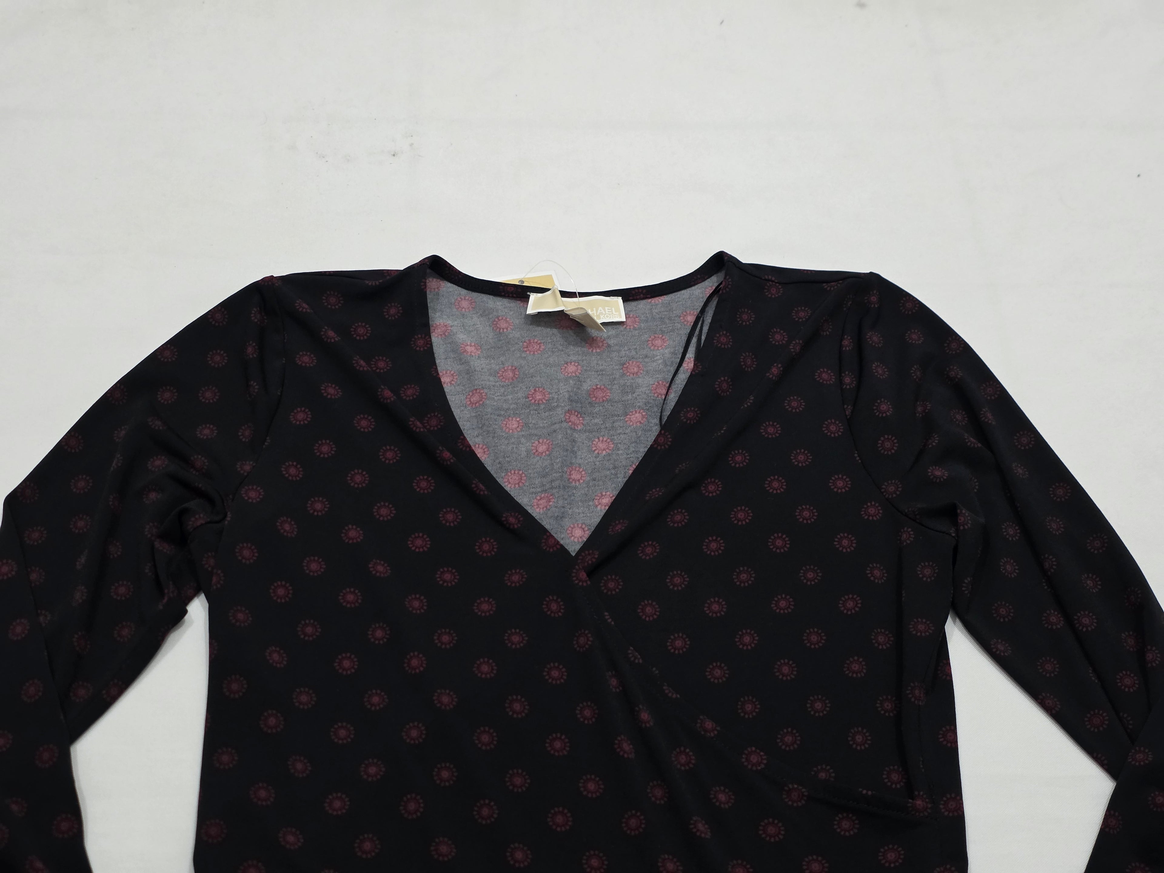 Vestido Escote Cruzado Michael Kors Mujer Extra Chico Larga