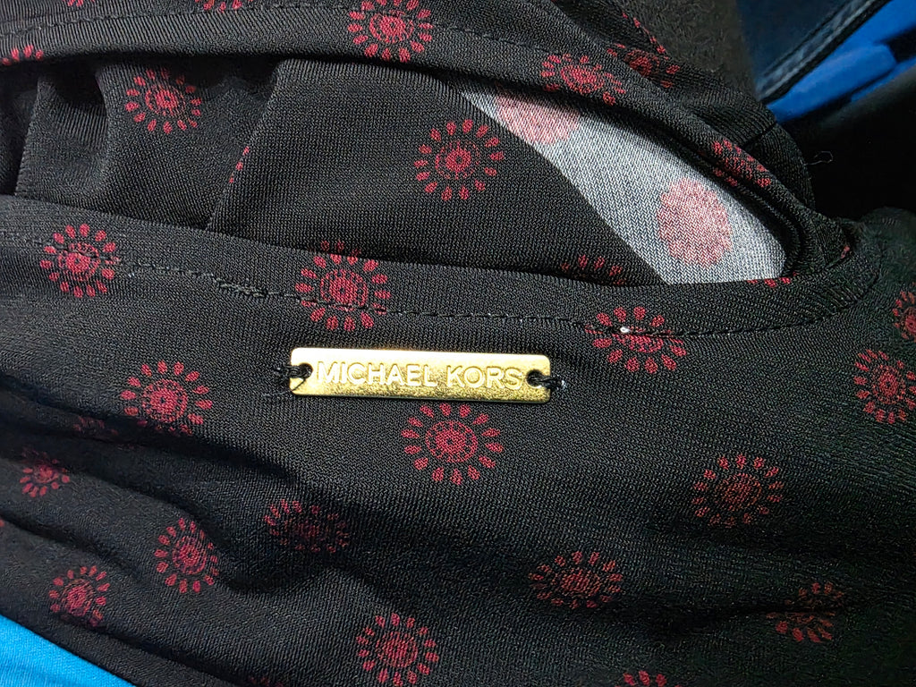Vestido Escote Cruzado Michael Kors Mujer Extra Chico Larga