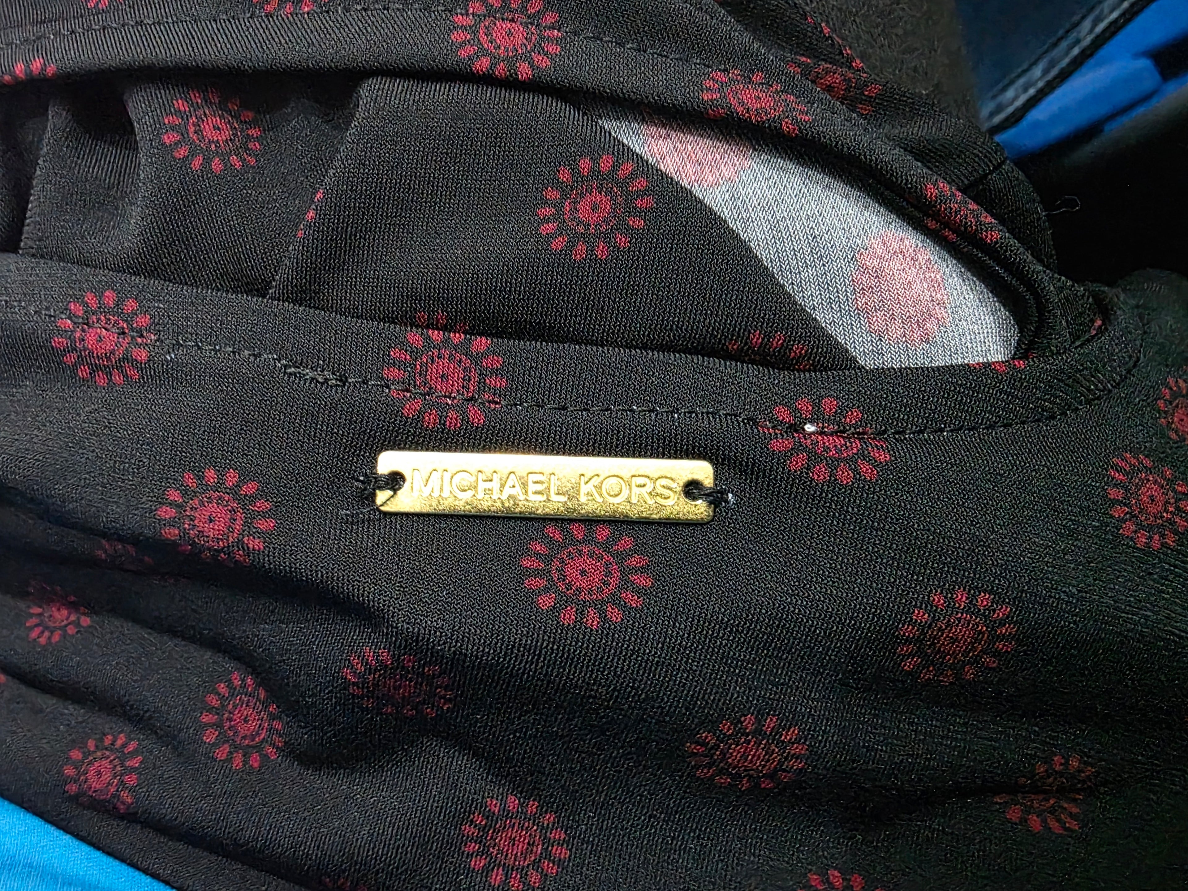 Vestido Escote Cruzado Michael Kors Mujer Extra Chico Larga