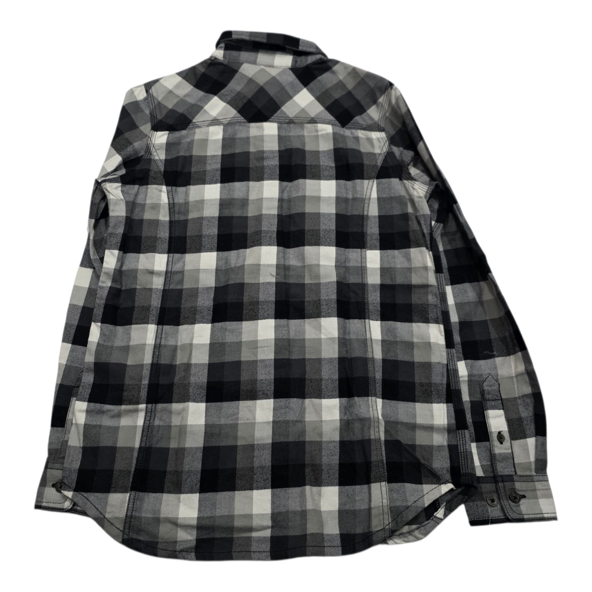 Camisa Carhart De Mujer Extra Chica 0/2 Cuadriculada Gris