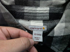 Camisa Carhart De Mujer Extra Chica 0/2 Cuadriculada Gris