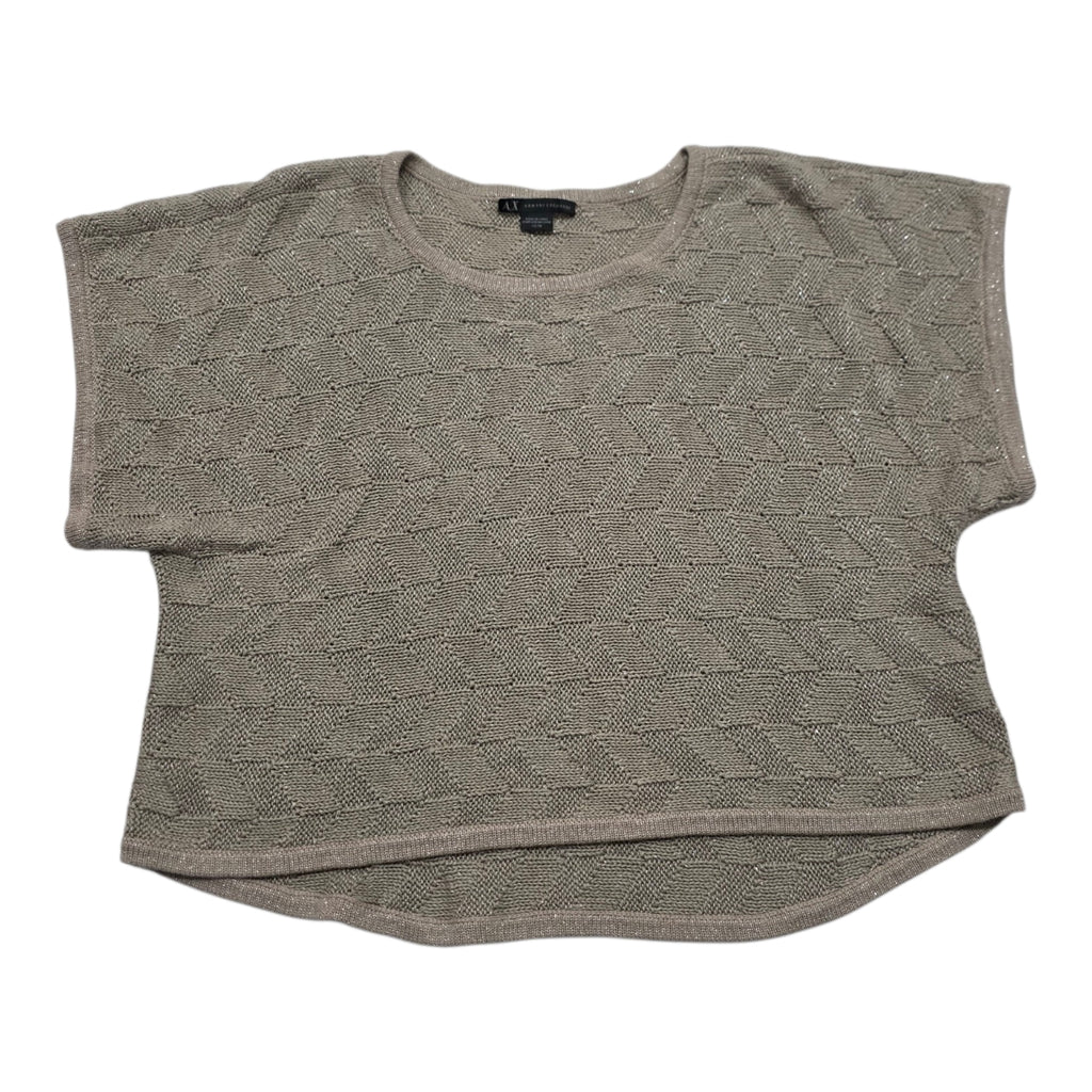 Blusa Armani Exchange Mujer Extra Chica De Lino Color Cafe
