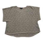 Blusa Armani Exchange Mujer Extra Chica De Lino Color Cafe