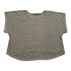 Blusa Armani Exchange Mujer Extra Chica De Lino Color Cafe