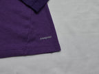 Playera Patagonia Capilene Mujer Morado Manga Larga Chica