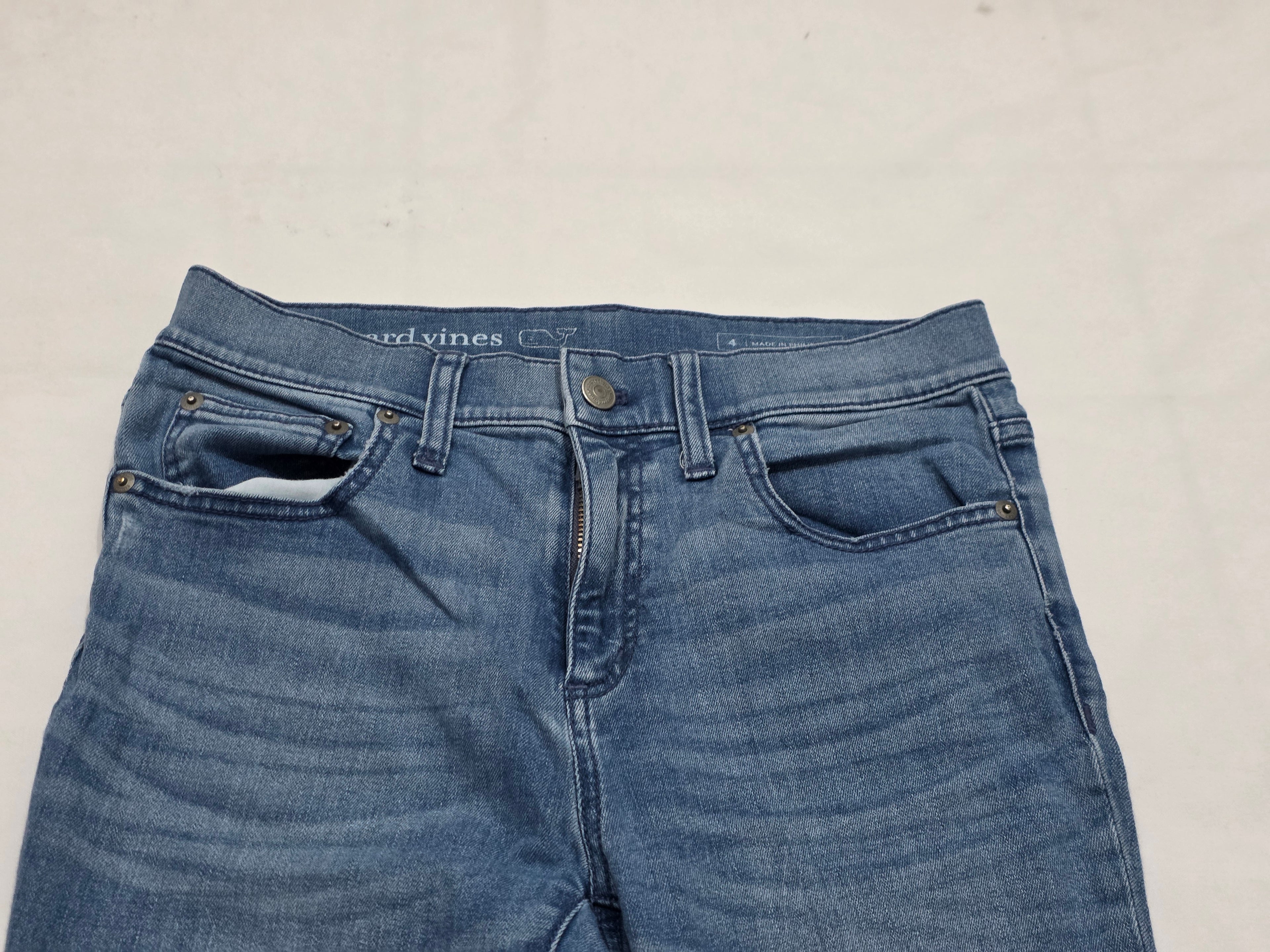 Pantalon Vineyard Vines Talla 6 De Mujer Azul De Mezclilla