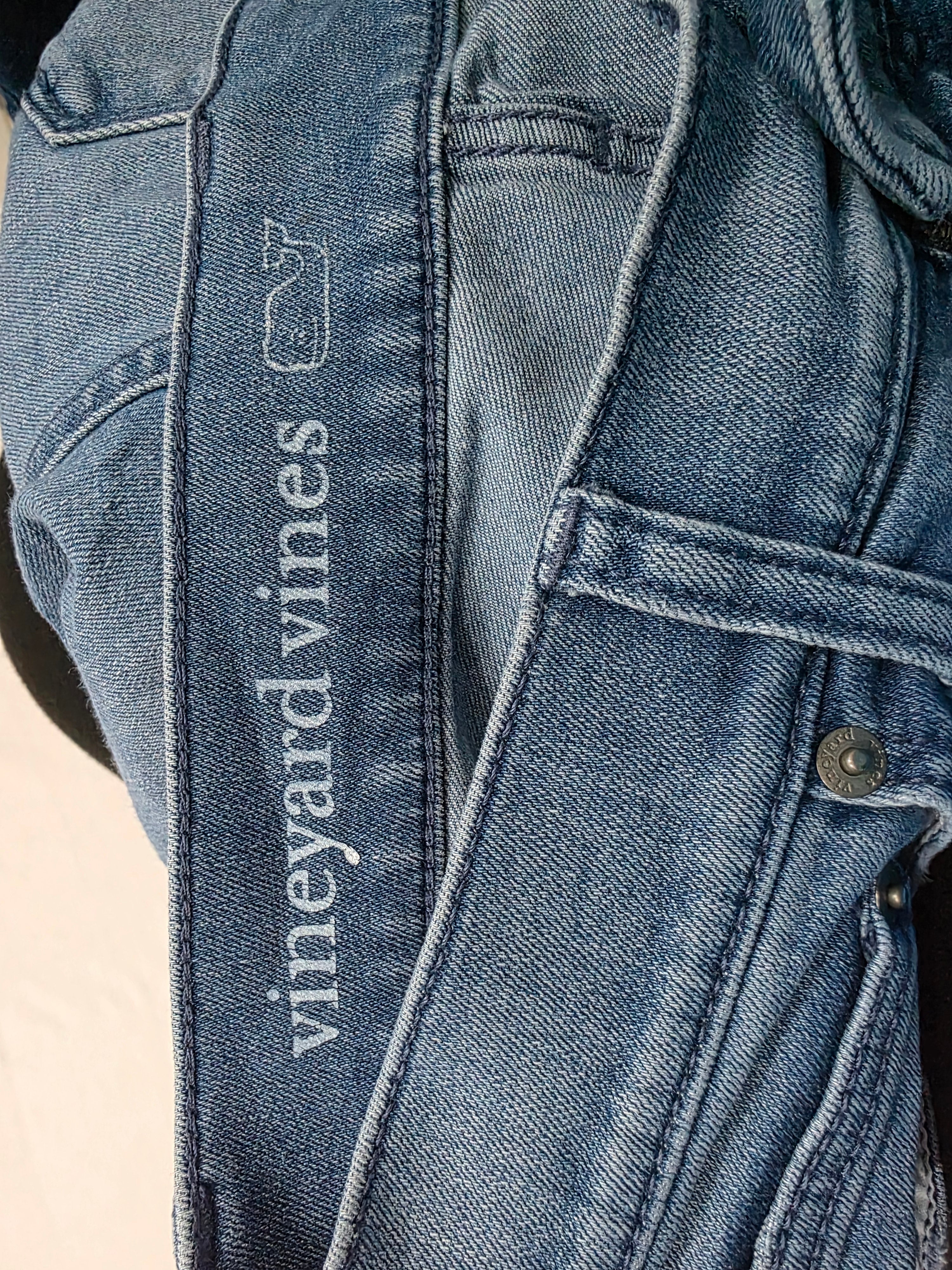 Pantalon Vineyard Vines Talla 6 De Mujer Azul De Mezclilla