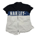 Camisola Harley Davidson Mujer Talla Chica Blanco Con Negro