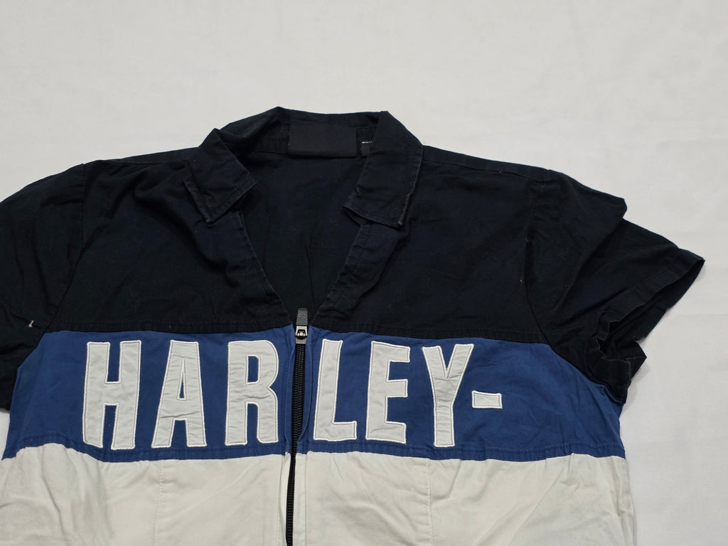Camisola Harley Davidson Mujer Talla Chica Blanco Con Negro
