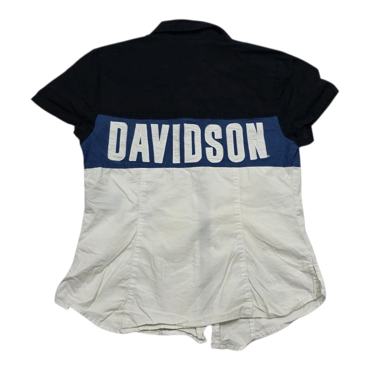 Camisola Harley Davidson Mujer Talla Chica Blanco Con Negro