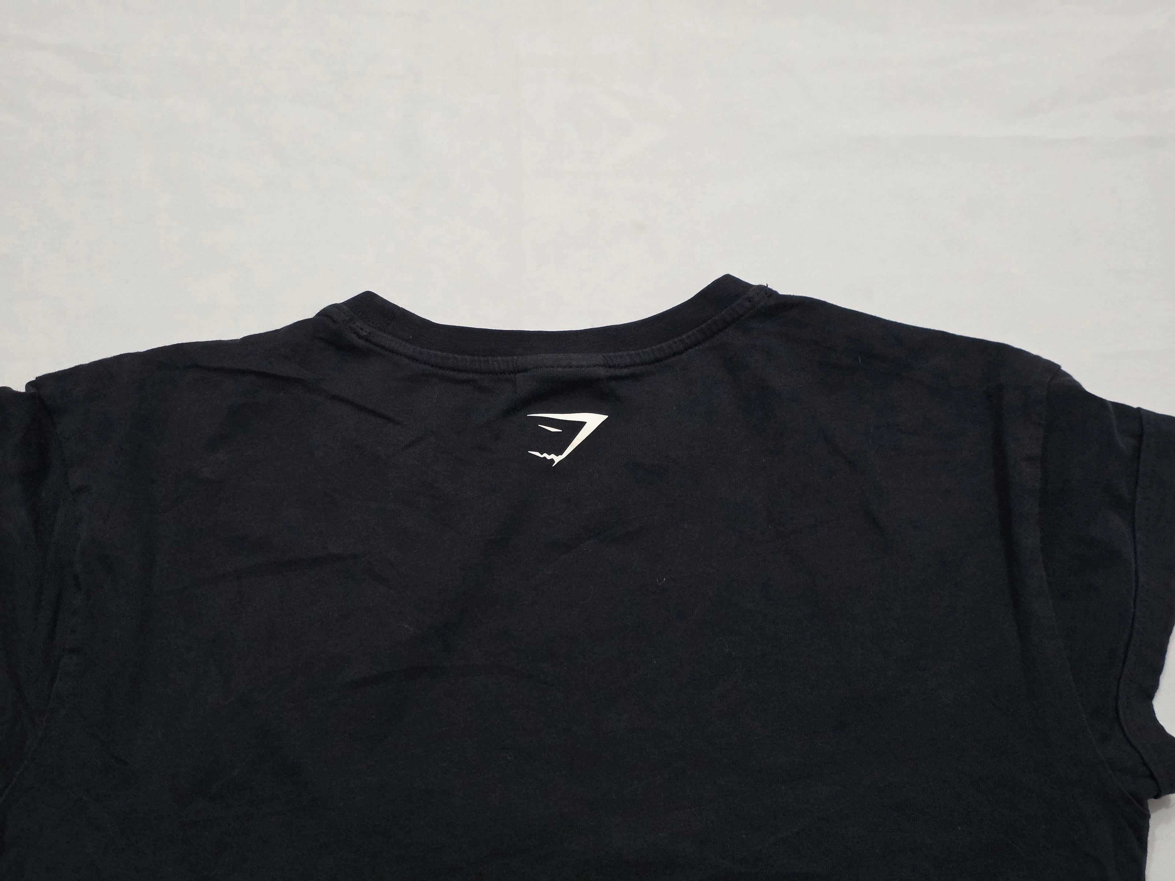 Playera Corta Gymshark De Mujer Talla Chica Color Negro