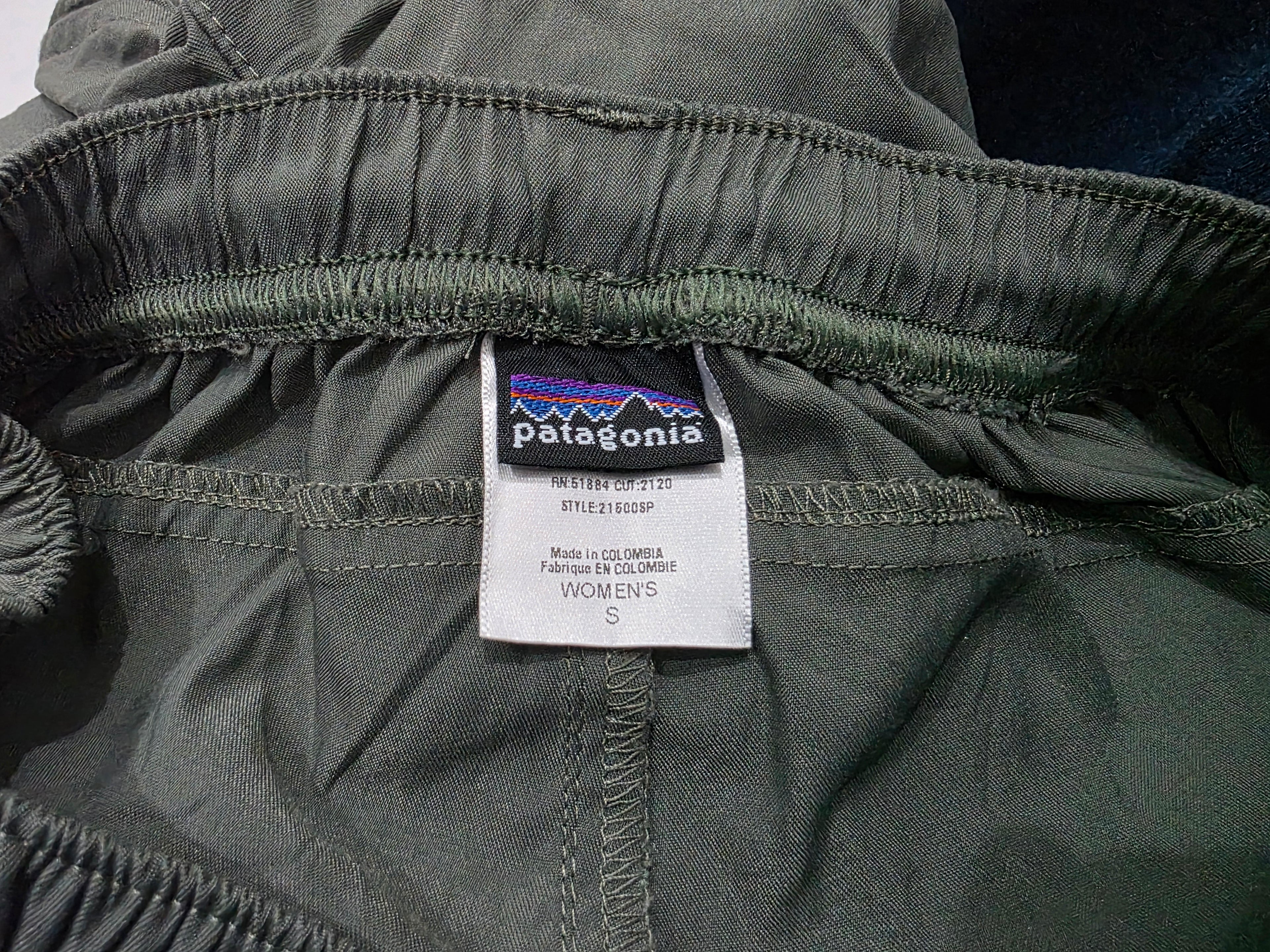 Pantalon Patagonia Ajustable Mujer Chica Color Verde Gris