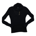 Sueter Ralph Lauren De Muer Cuello Alto Negro Talla Chica