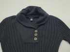 Sueter Ralph Lauren De Muer Cuello Alto Negro Talla Chica