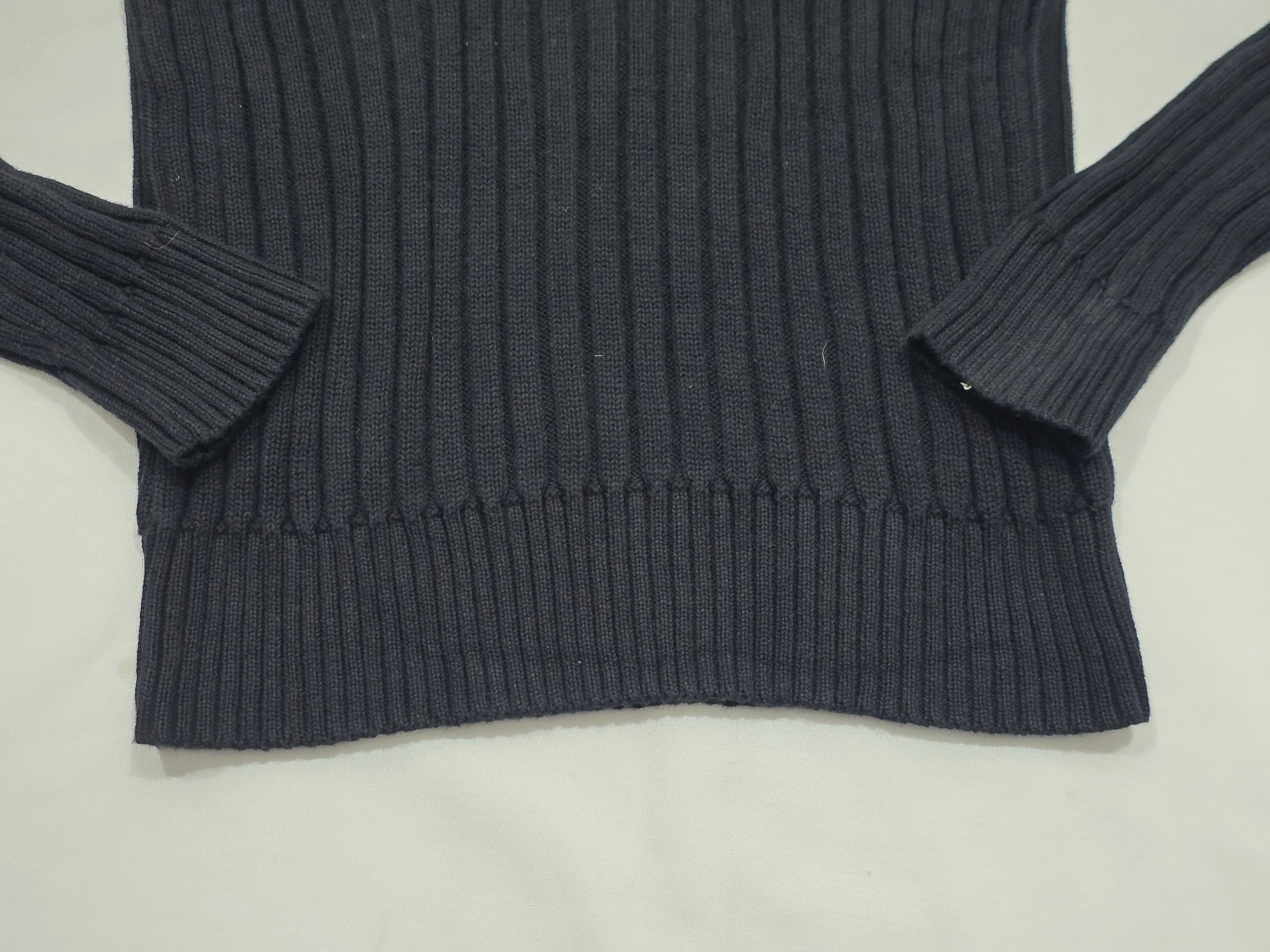 Sueter Ralph Lauren De Muer Cuello Alto Negro Talla Chica