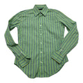 Camisa Ralph Lauren De Mujer Talla 4 Verde Rayada