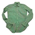 Camisa Ralph Lauren De Mujer Talla 4 Verde Rayada