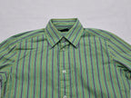 Camisa Ralph Lauren De Mujer Talla 4 Verde Rayada