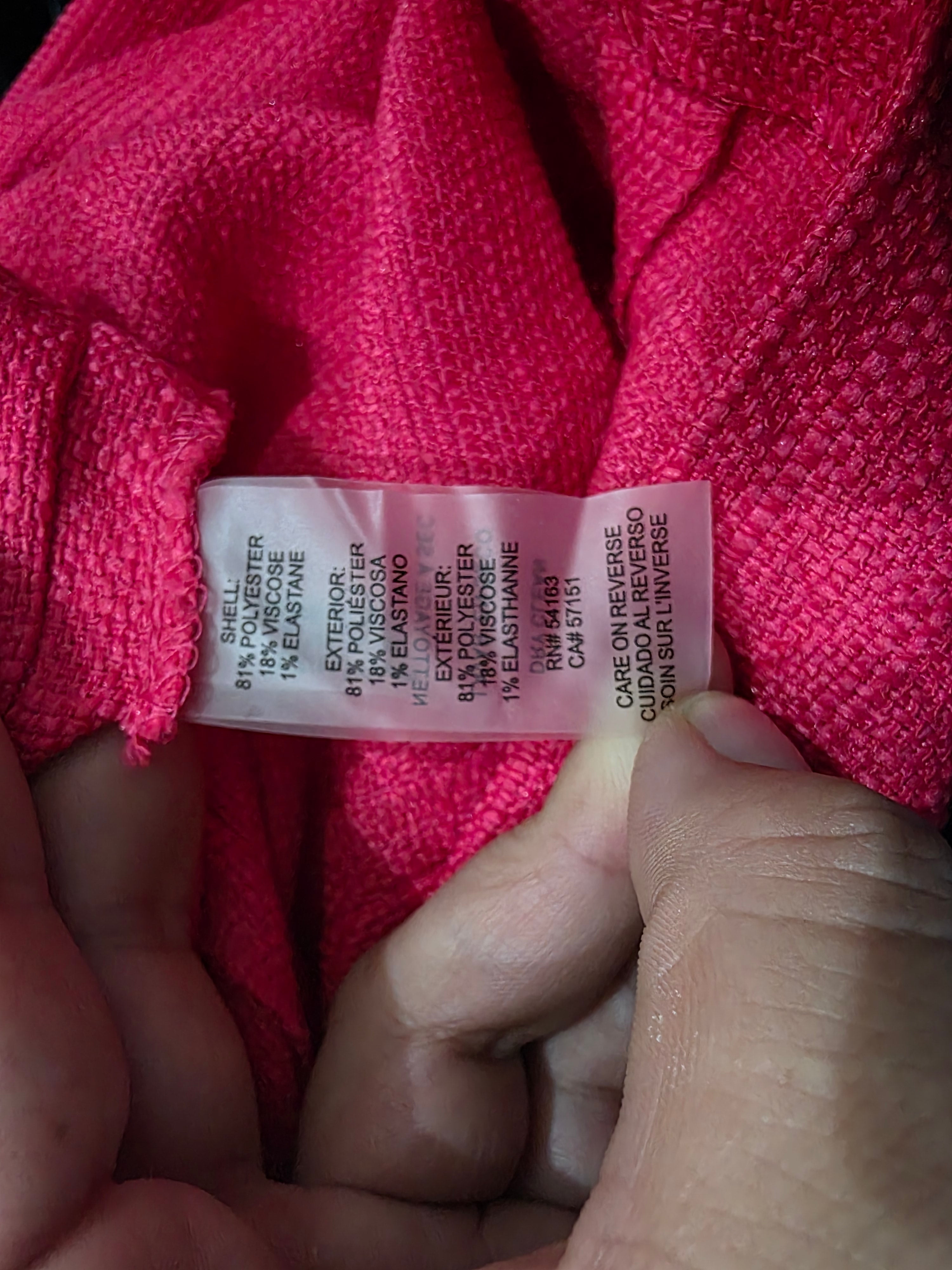 Vestido Tommy Hilfiger Manga Corta Color Fucsia Talla 4