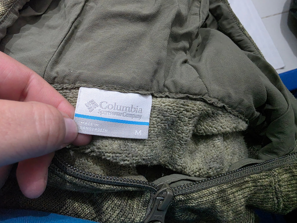 Chamarra Medio Cierre Columbia De Mujer Color Verde Mediano