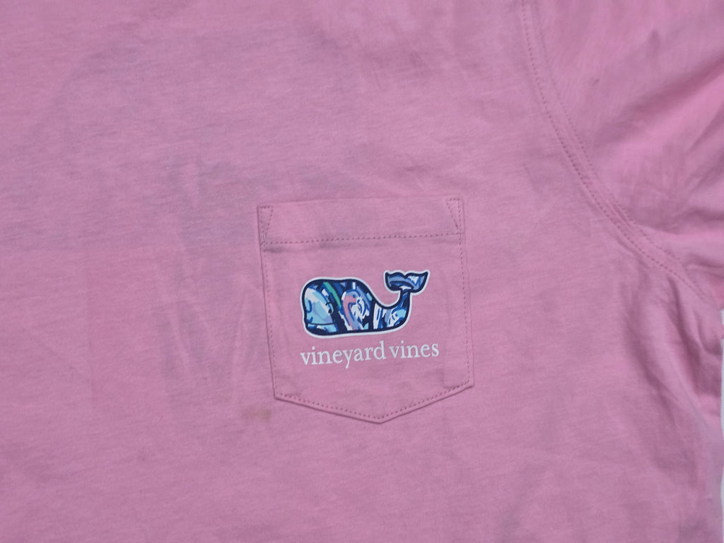 Playera Vineyard Vines Mujer Mediana Color Rosa Manga Corta