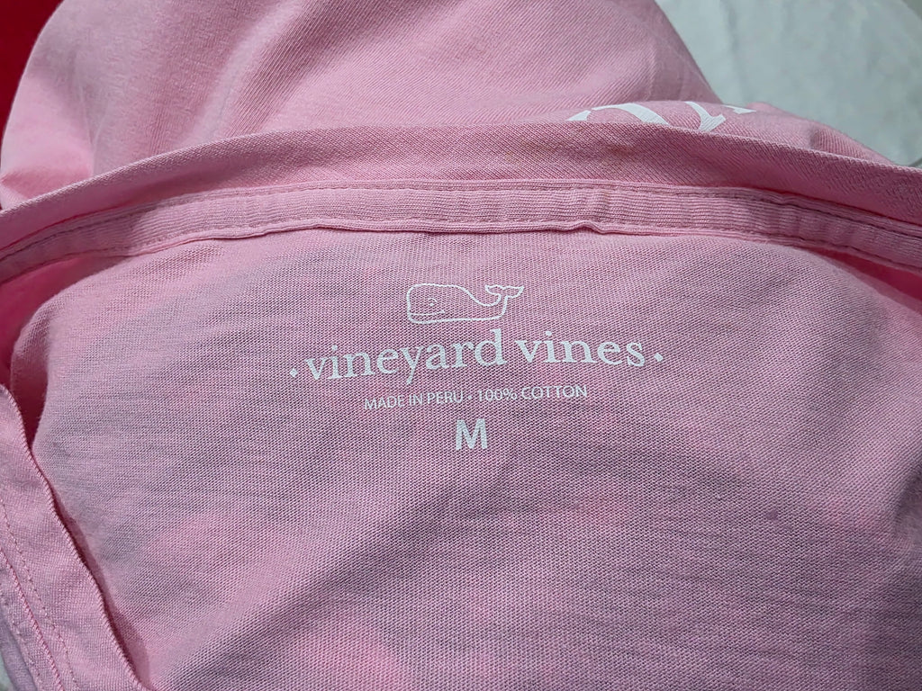 Playera Vineyard Vines Mujer Mediana Color Rosa Manga Corta
