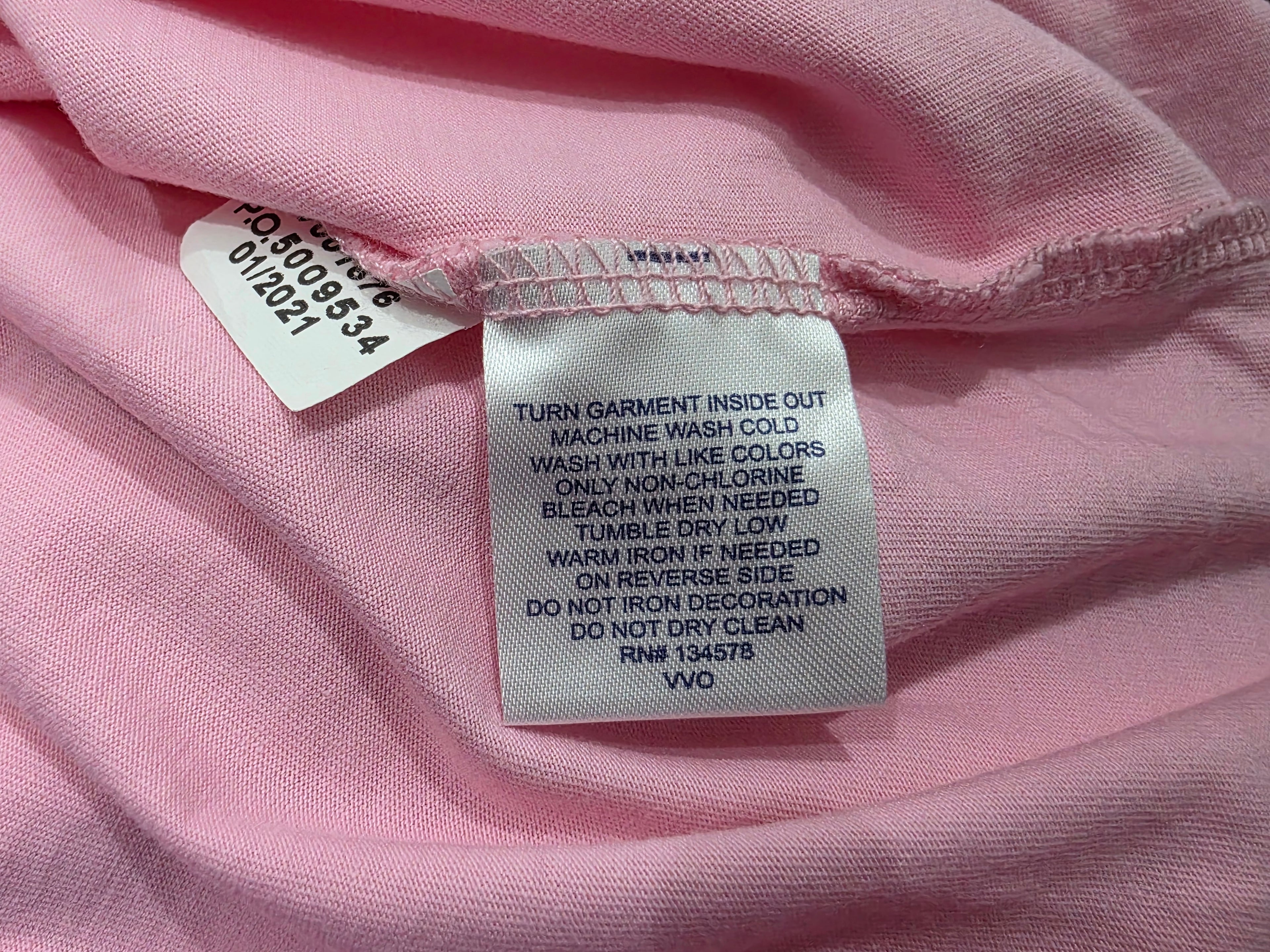 Playera Vineyard Vines Mujer Mediana Color Rosa Manga Corta