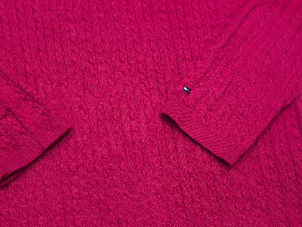 Sueter Tommy Hilfiger Mujer Mediana Color Rojo Cuello V