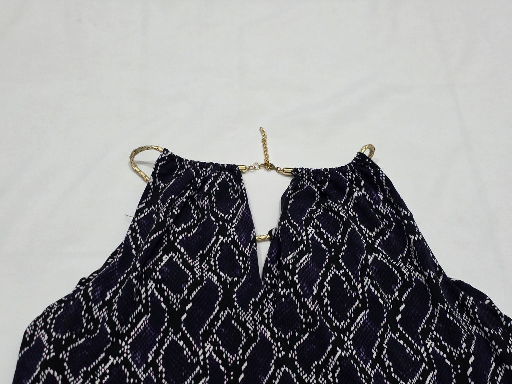 Blusa Michael Kors Sin Mangas Animal Printo Mediana