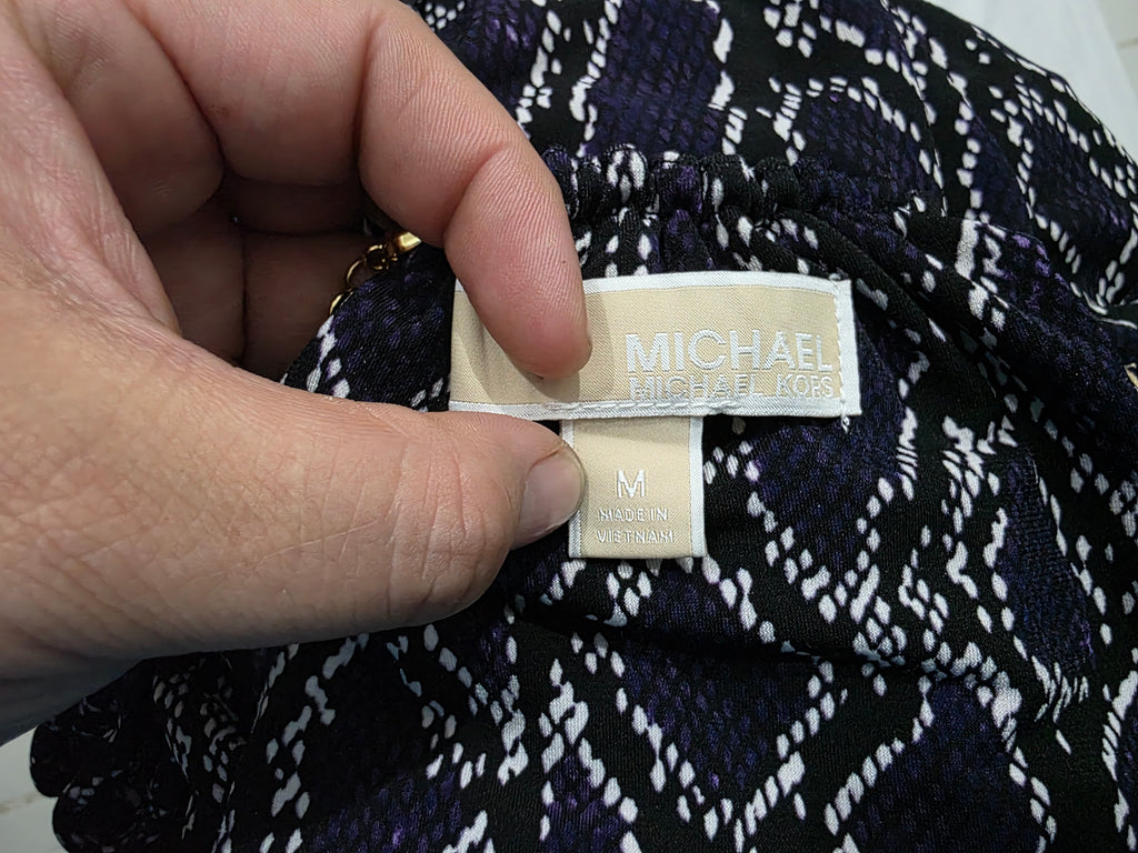 Blusa Michael Kors Sin Mangas Animal Printo Mediana