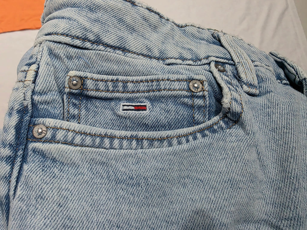 Pantalon Tommy Hilfiger Mujer 10 High-rise Straight Azul