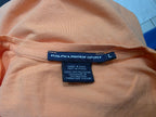 Playera Ralph Lauren Sport Naranja Poni Azul De Mujer