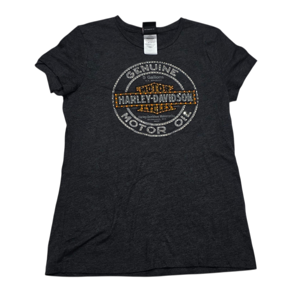 Playera Harley Davidson De Mujer Grande Gris