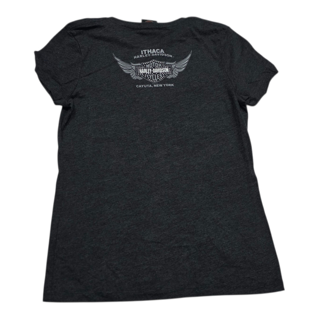 Playera Harley Davidson De Mujer Grande Gris