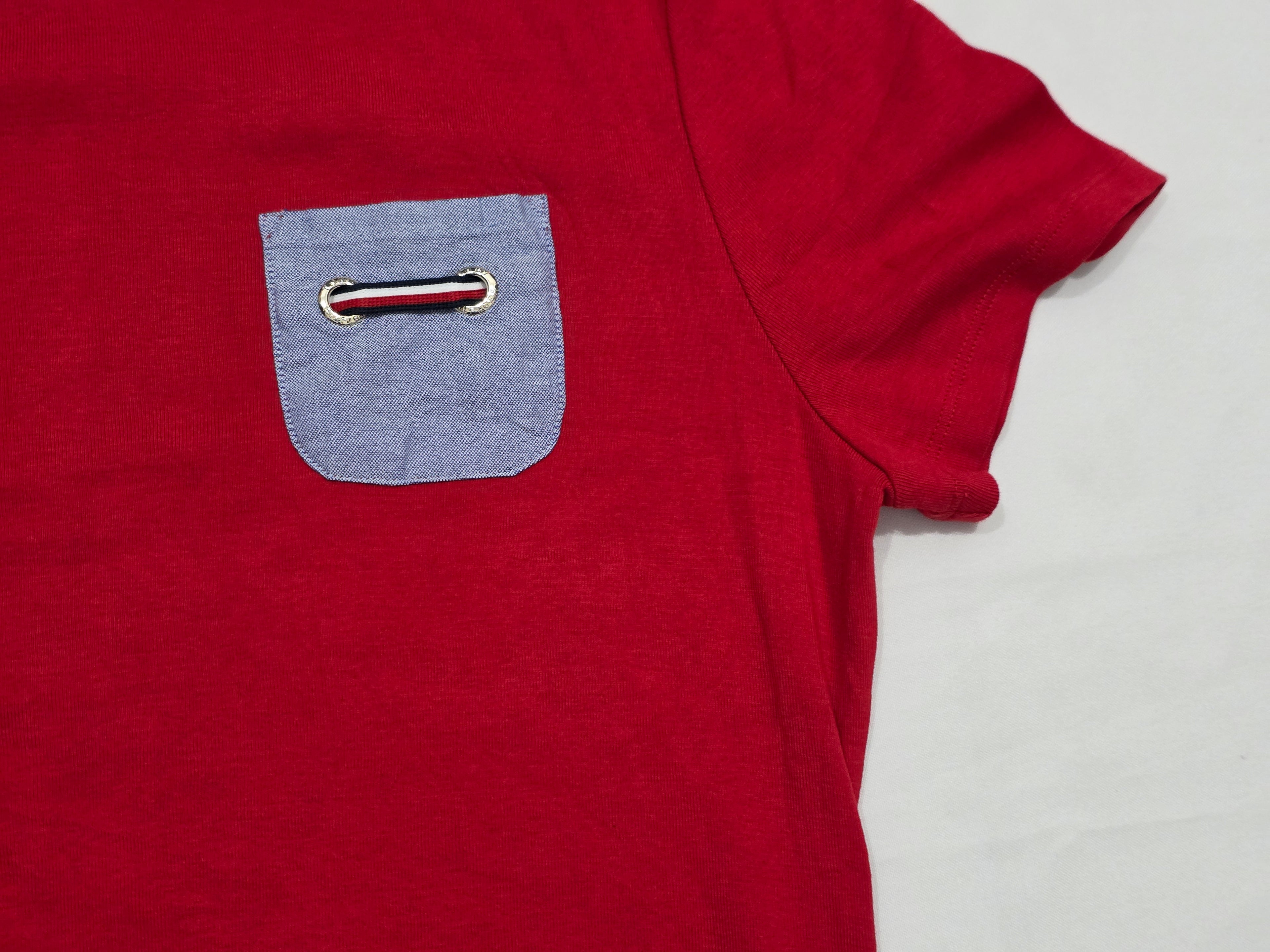 Vestido Tommy Hilfiger Mujer Talla Grande Rojo Manga Corta