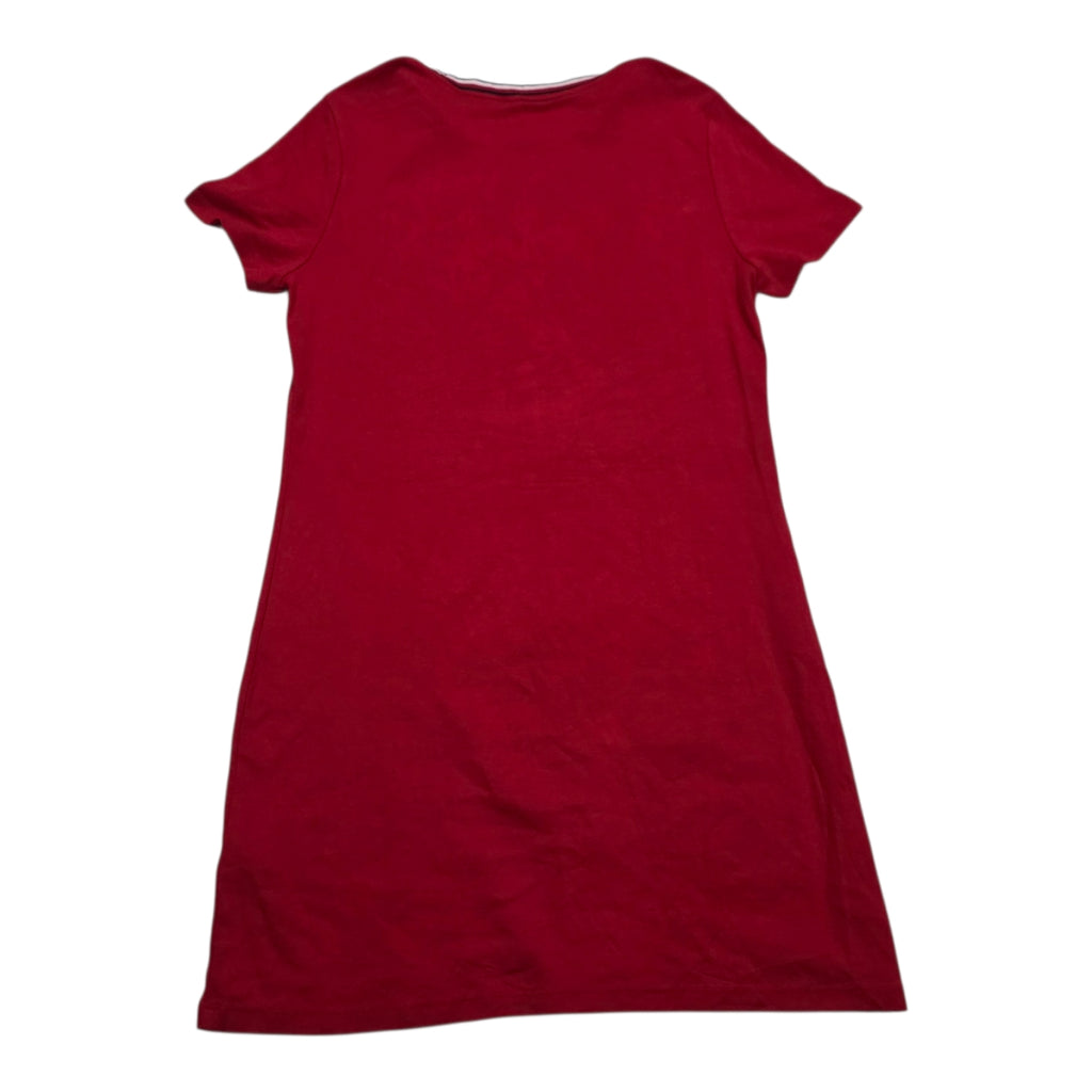Vestido Tommy Hilfiger Mujer Talla Grande Rojo Manga Corta