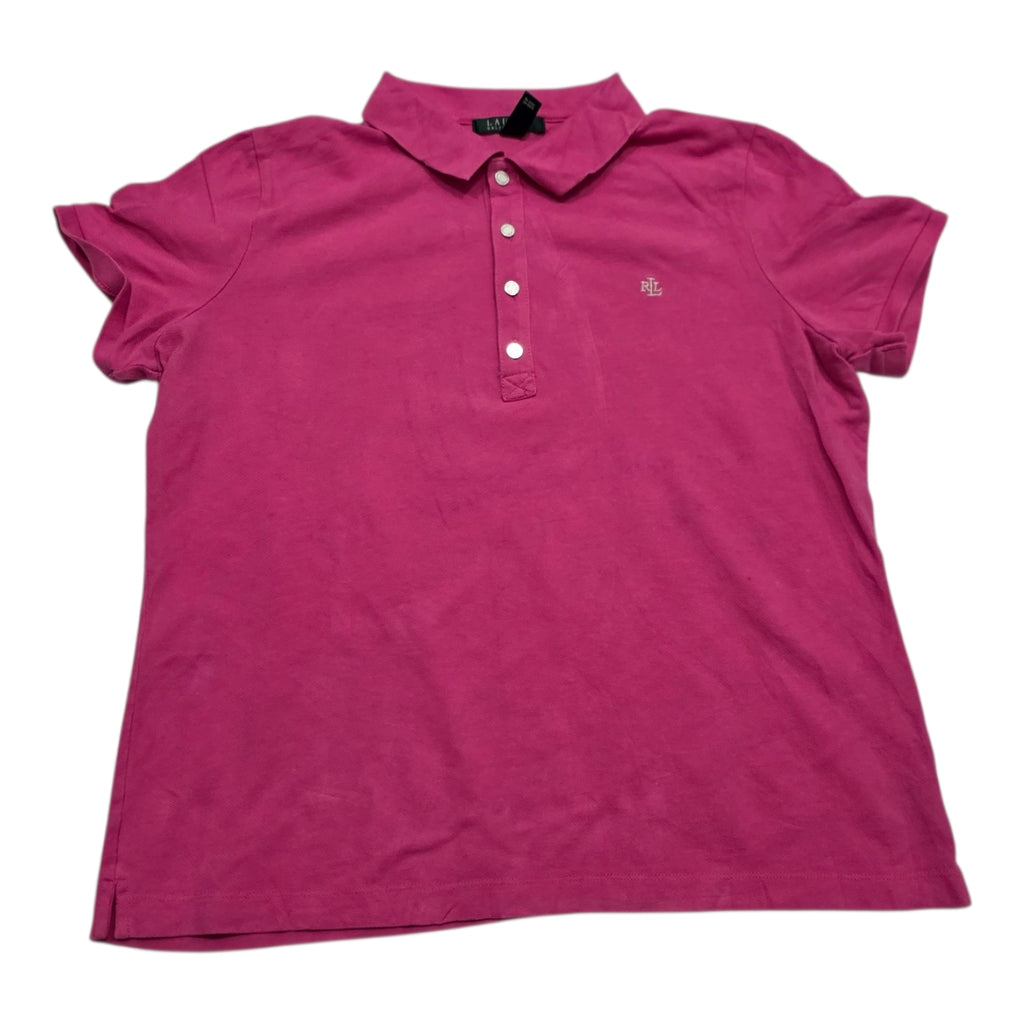 Playera Ralph Lauren Cuello Polo Mujer Extra Grande Rosa