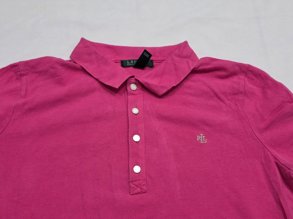 Playera Ralph Lauren Cuello Polo Mujer Extra Grande Rosa