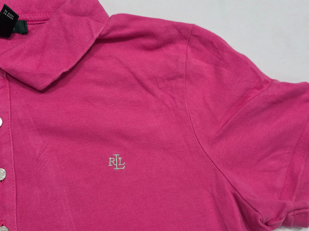 Playera Ralph Lauren Cuello Polo Mujer Extra Grande Rosa
