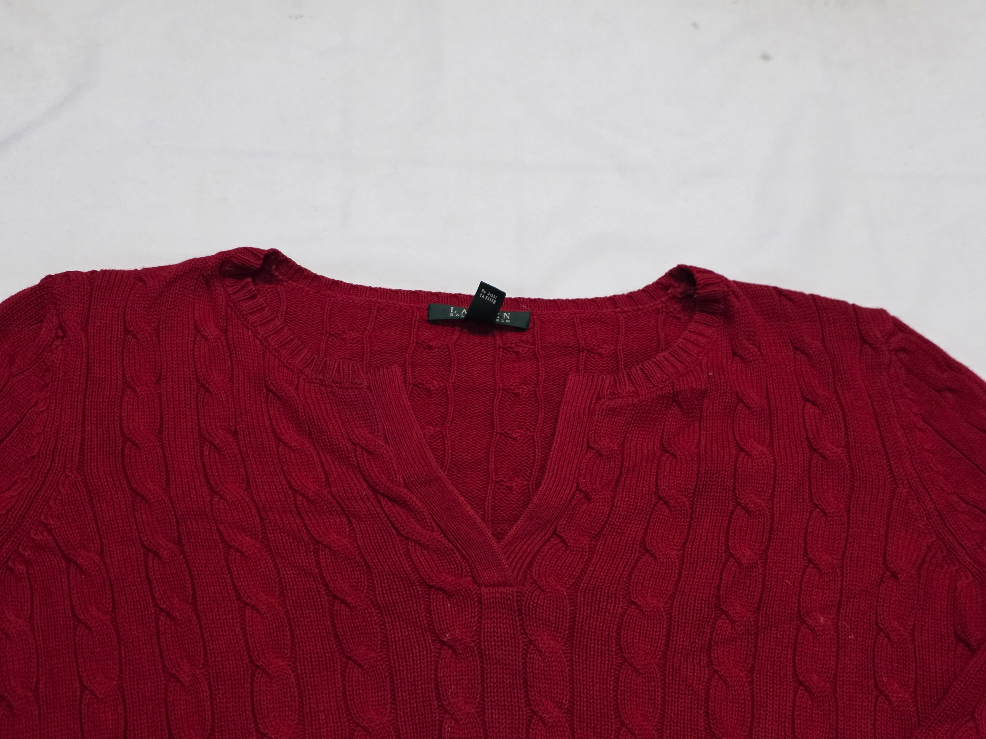 Sueter Ralph Lauren De Mujer Talla 1x Color Rojo