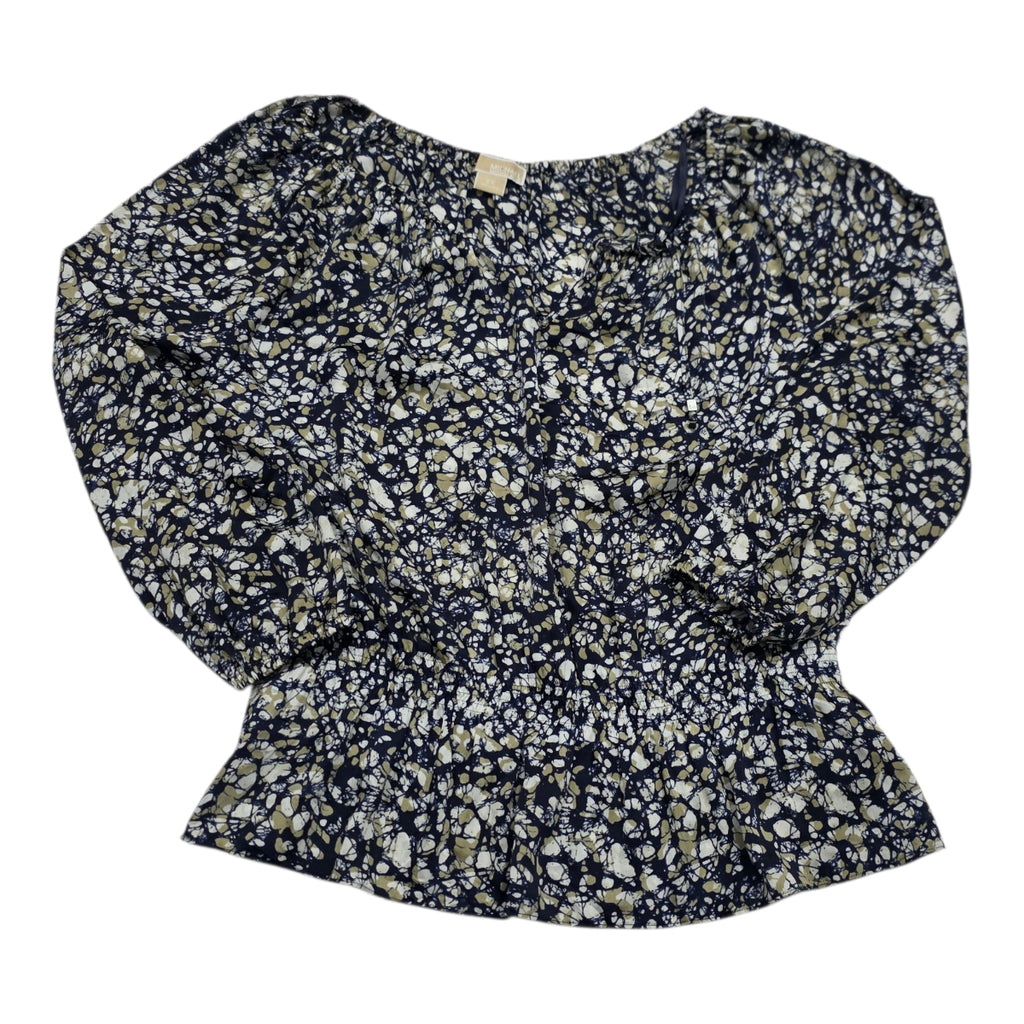 Blusa Michael Kors De Mujer Talla 2x Azul/cafe