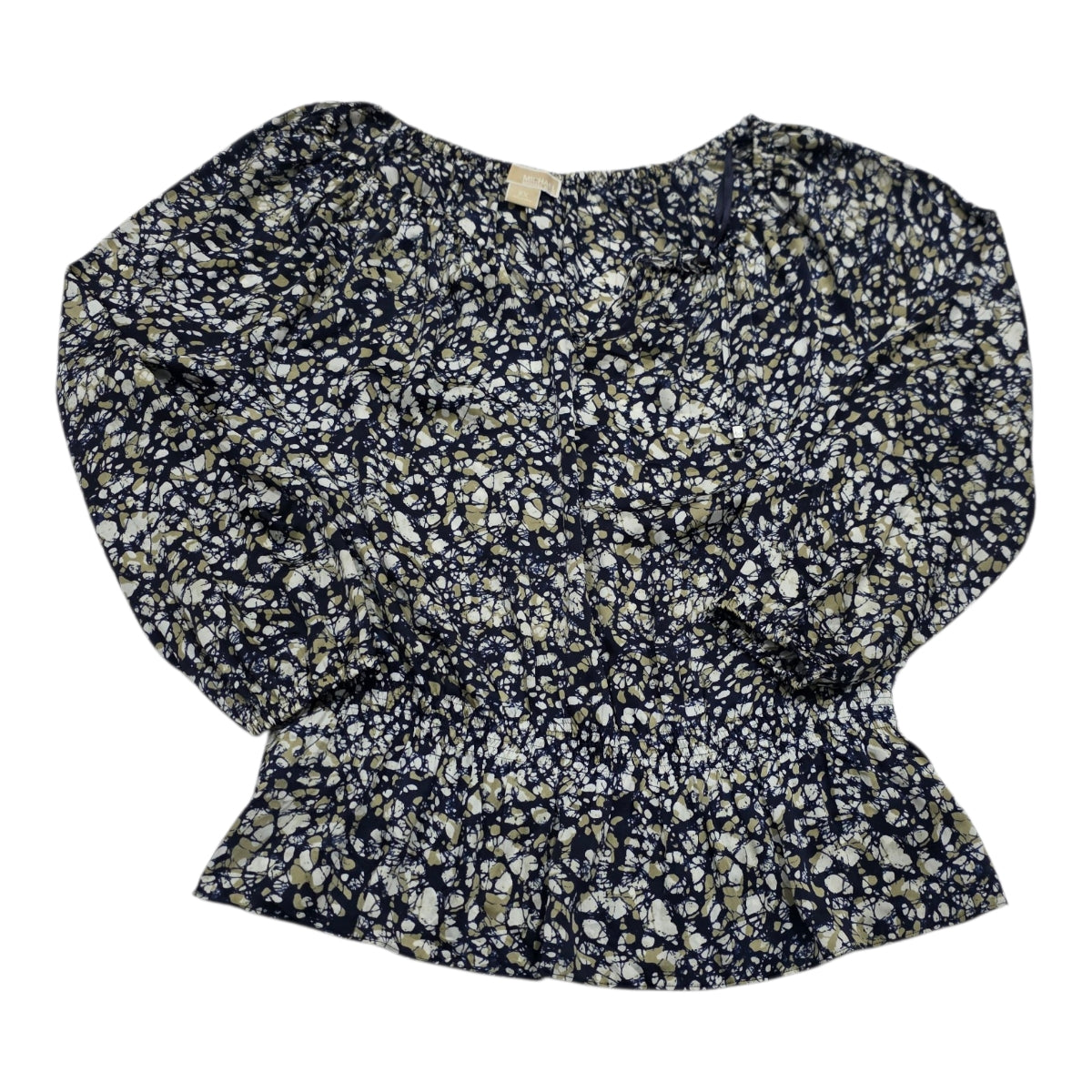 Blusa Michael Kors De Mujer Talla 2x Azul/cafe