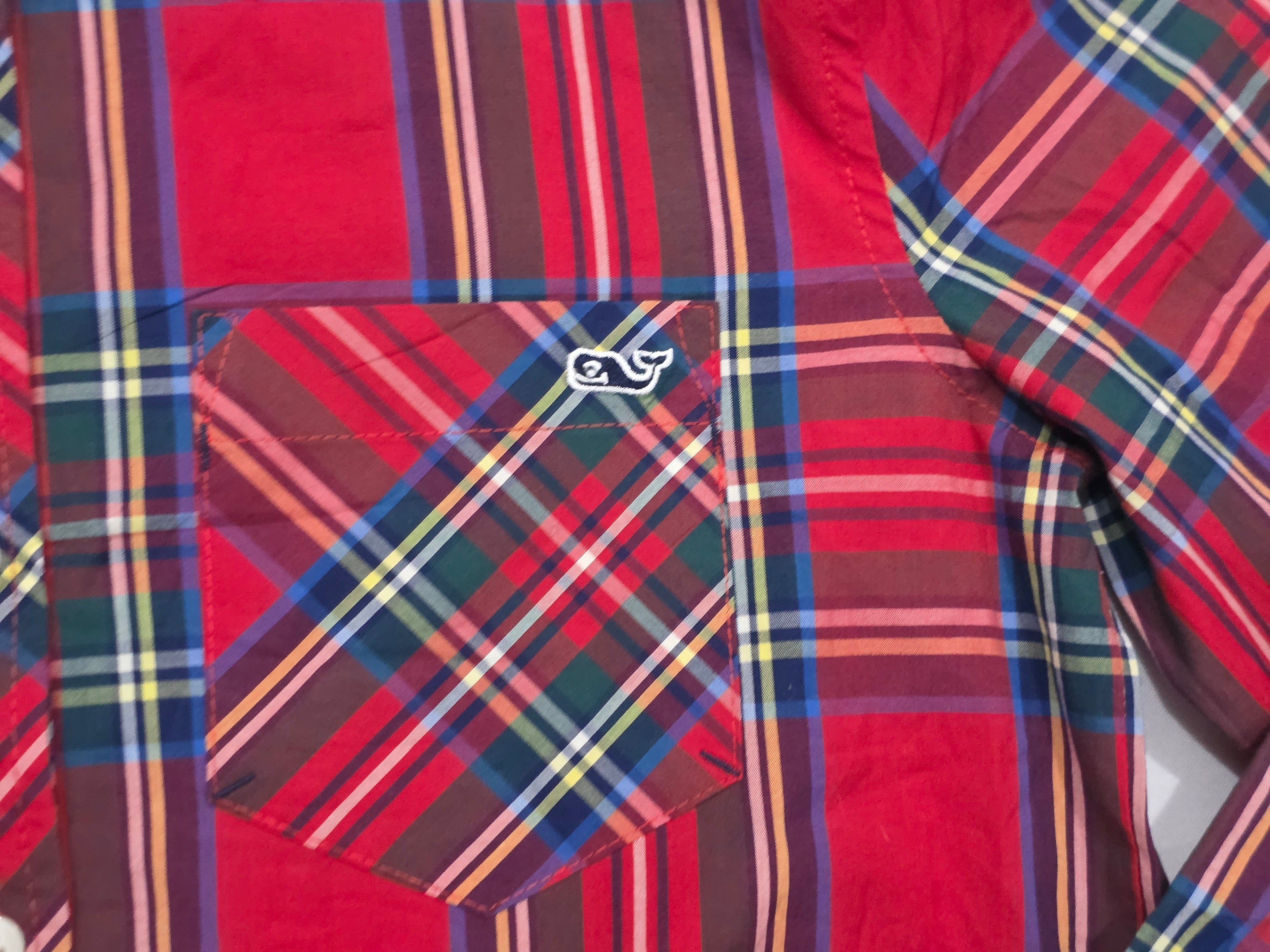 Camisa Vineyard Vines Talla 0 De Mujer Color Rojo