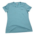 Playera Columbia De Mujer Celeste Talla Chica Manga Corta