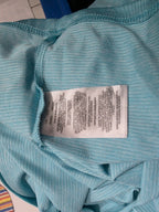 Playera Columbia De Mujer Celeste Talla Chica Manga Corta